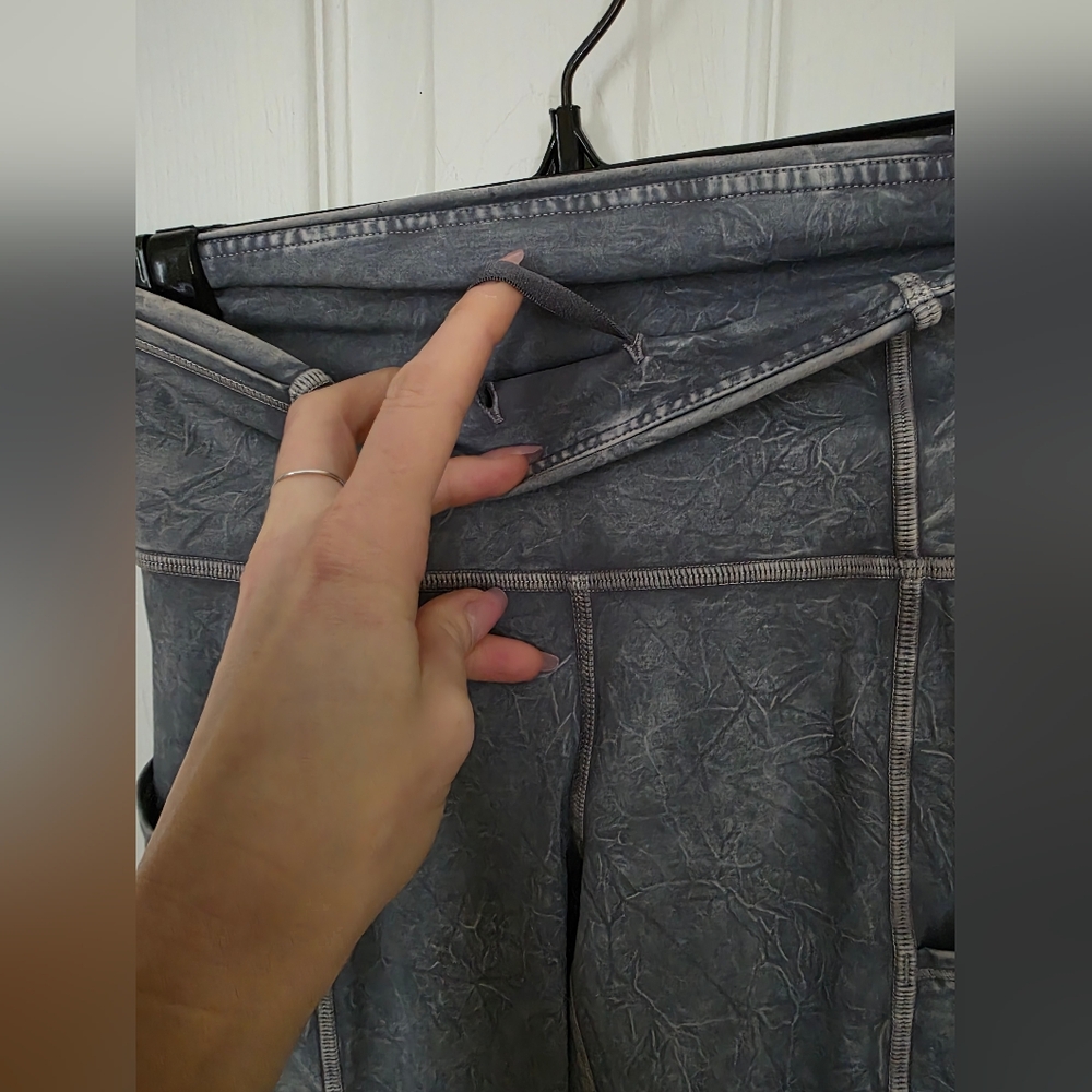 Lululemon Fast and Free 25" *Ice Dye In Ice Wash Asphalt Grey 2 - Picture 11 of 16